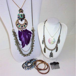 Boho Hippie Jewelry Lot Some Signed